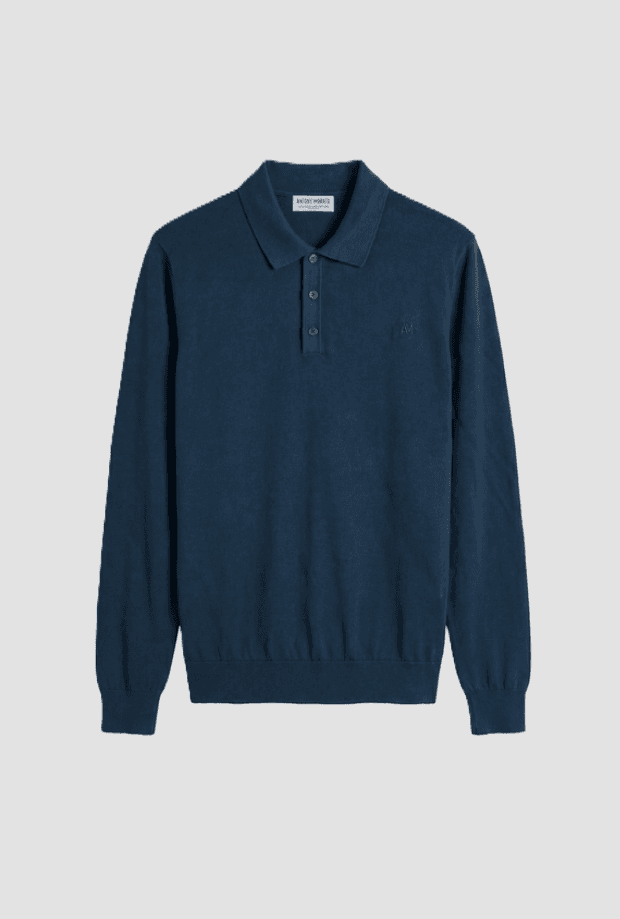 Antony Morato polo a tre bottoni da uomo navy blue