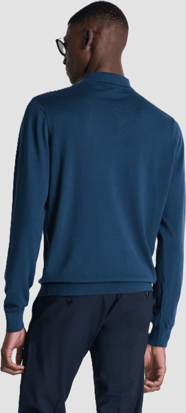 Antony Morato polo a tre bottoni da uomo navy blue - 3