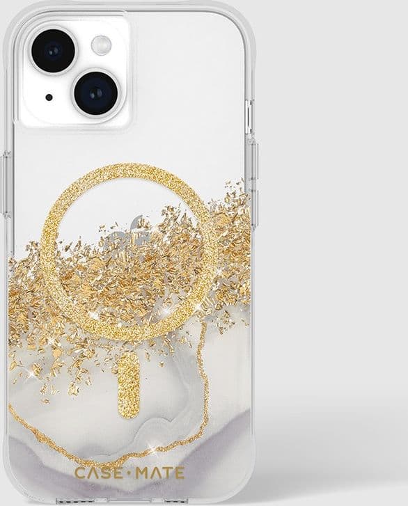Case-Mate Karat MagSafe - Case for iPhone 15 / iPhone 14 / iPhone 13 decorated with gold (Marble) - 16
