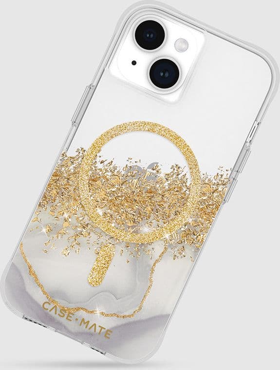 Case-Mate Karat MagSafe - Case for iPhone 15 / iPhone 14 / iPhone 13 decorated with gold (Marble) - 8