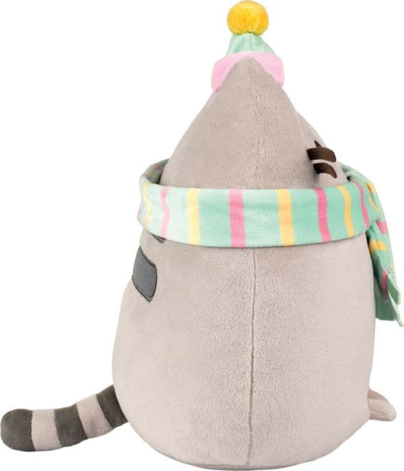 Pusheen - Mascotte di peluche con sciarpa e cappello 24 cm - 3