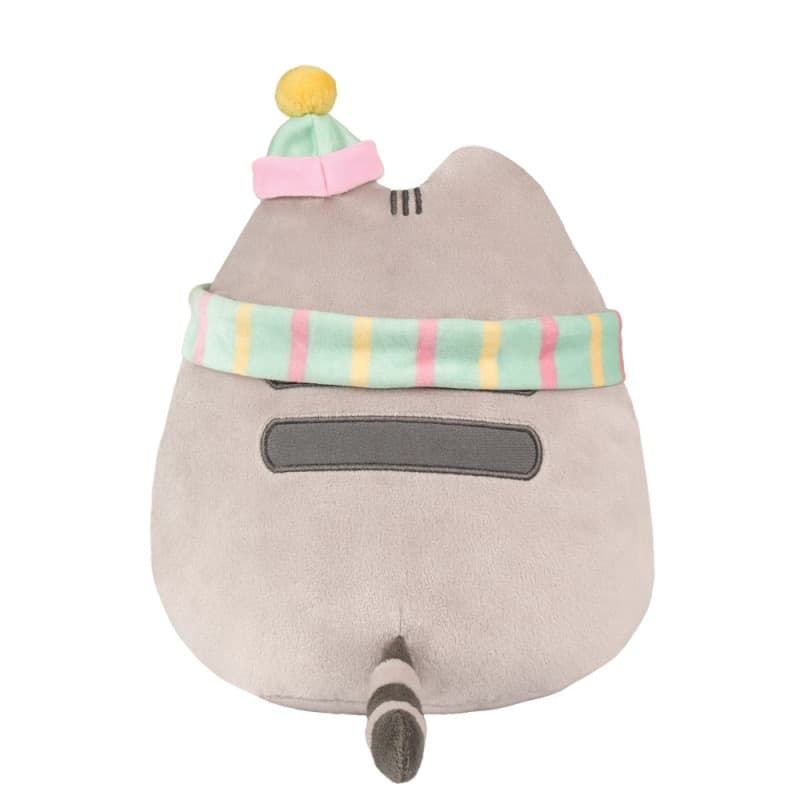 Pusheen - Mascotte di peluche con sciarpa e cappello 24 cm - 4