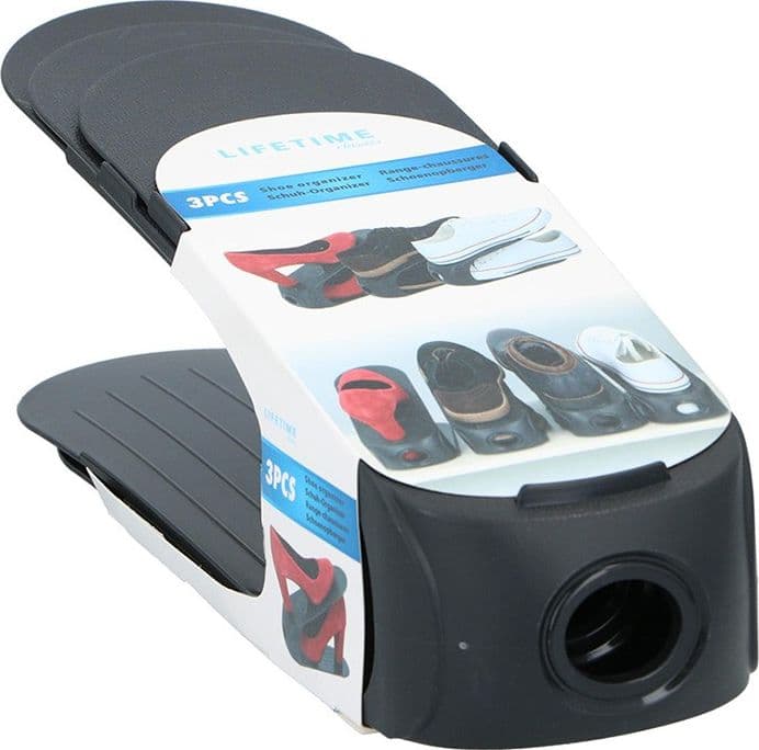 Lifetime - Shoe organiser 3 pcs. (black) - 9