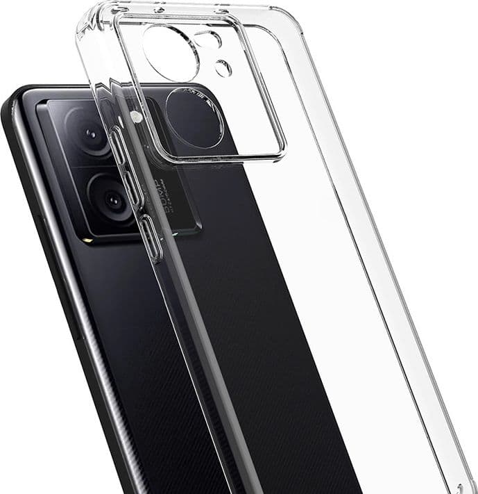 Crong Crystal Shield Cover - Custodia per Xiaomi 13T / 13T Pro (Trasparente) - 3