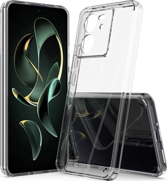Crong Crystal Shield Cover - Custodia per Xiaomi 13T / 13T Pro (Trasparente) - 6