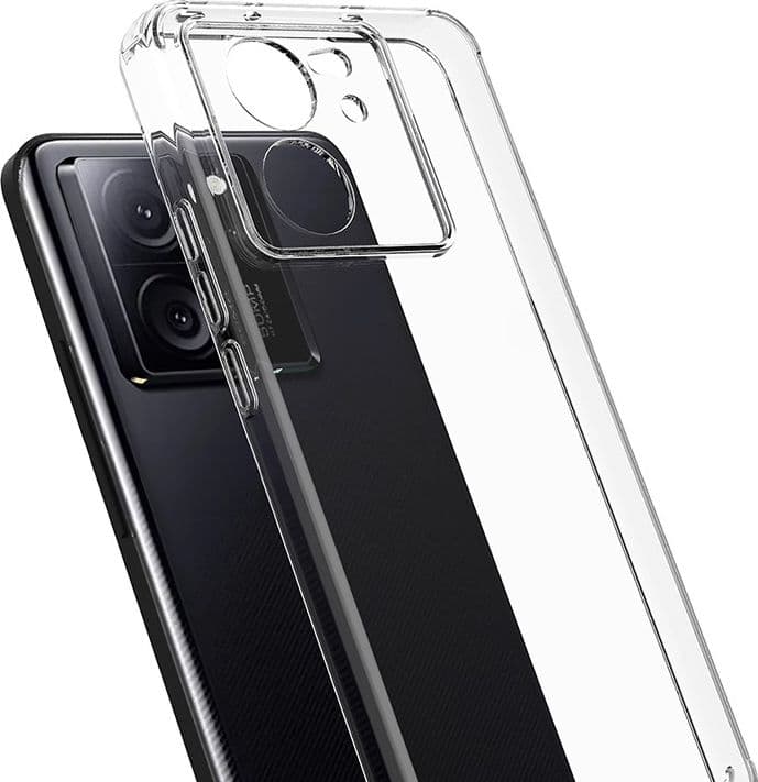 Crong Crystal Shield Cover - Custodia per Xiaomi 13T / 13T Pro (Trasparente) - 8