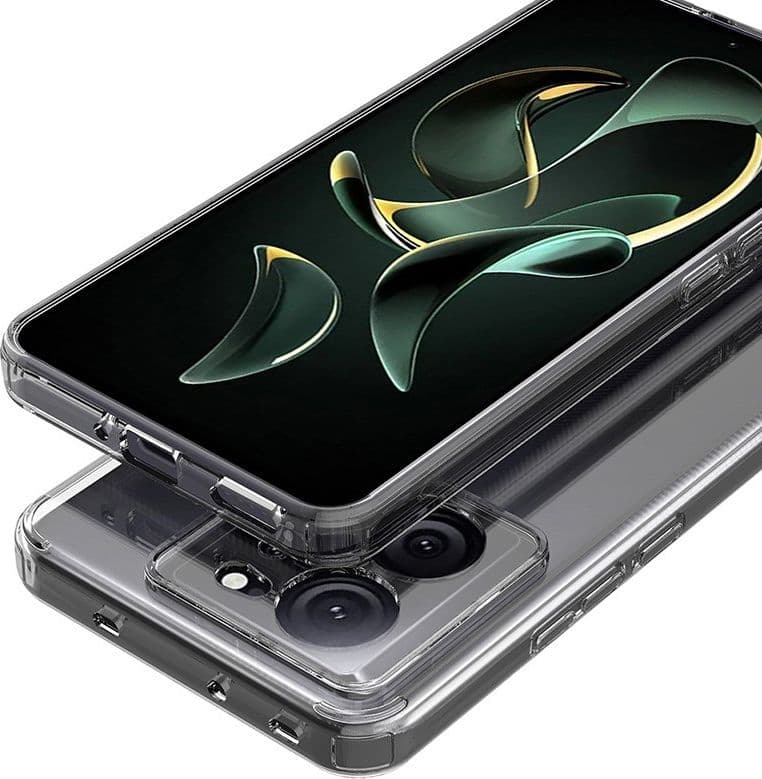 Crong Crystal Shield Cover - Custodia per Xiaomi 13T / 13T Pro (Trasparente) - 9