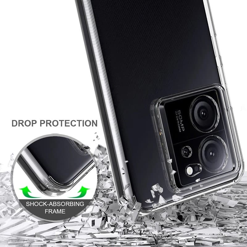 Crong Crystal Shield Cover - Custodia per Xiaomi 13T / 13T Pro (Trasparente) - 10