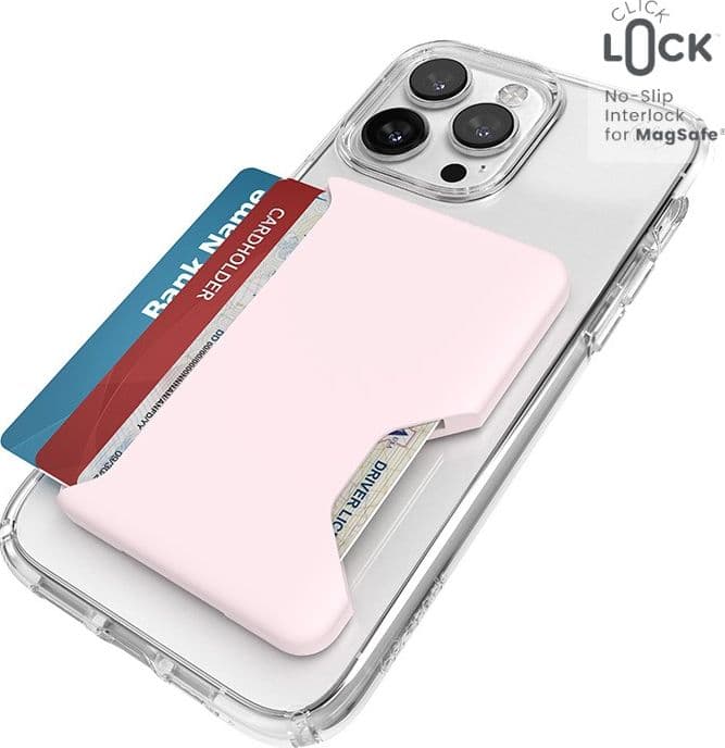 Portafoglio Speck ClickLock per MagSafe - Portafoglio magnetico MagSafe (Nimbus Pink) - 11