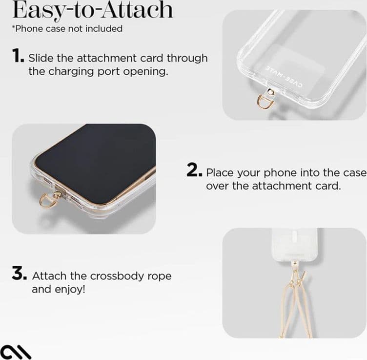 Case-Mate Phone Crossbody Rope - Shoulder strap for phone (Beige) - 8