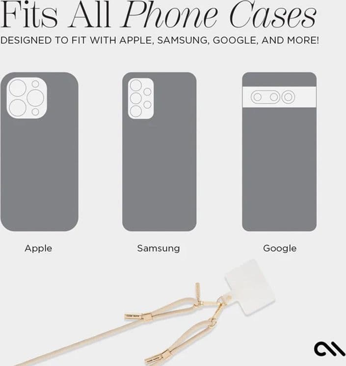 Case-Mate Phone Crossbody Rope - Shoulder strap for phone (Beige) - 9