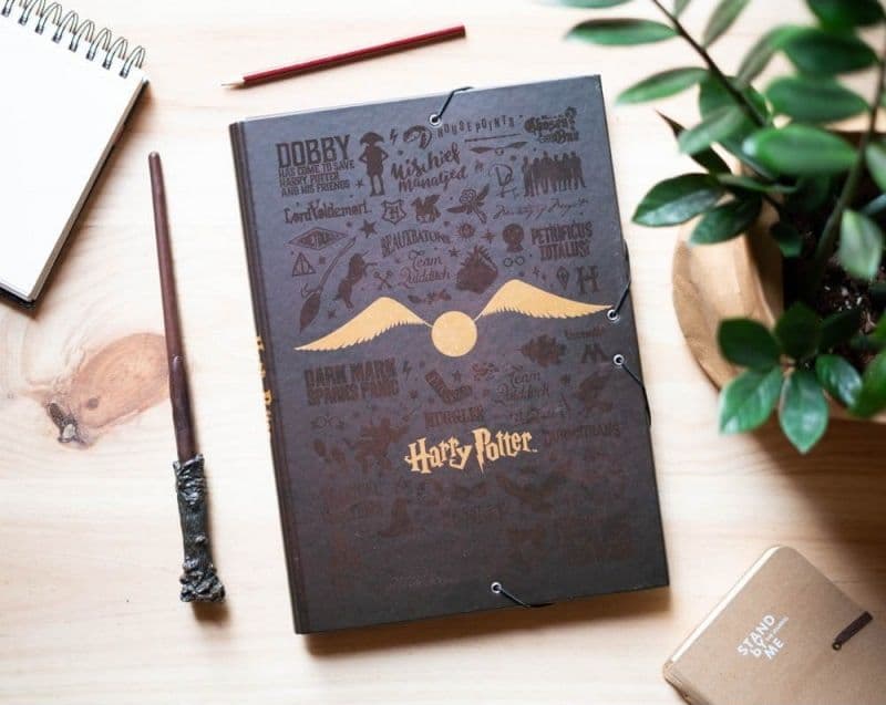 Harry Potter - Cartella / cartella con elastico A4 (24 x 34 cm) - 10
