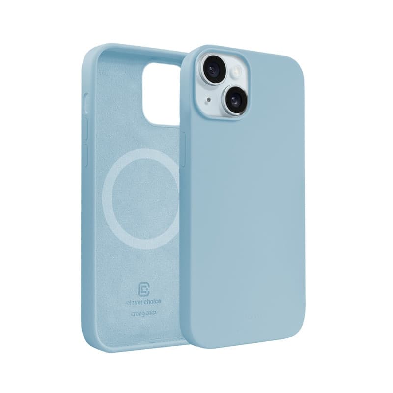 Crong Color Cover Magnetic - Custodia MagSafe per iPhone 15 (Blu) - 2