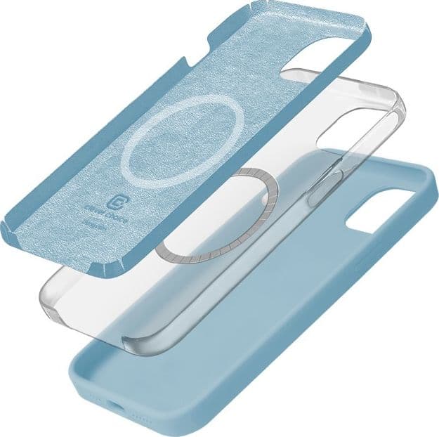 Crong Color Cover Magnetic - Custodia MagSafe per iPhone 15 (Blu) - 9