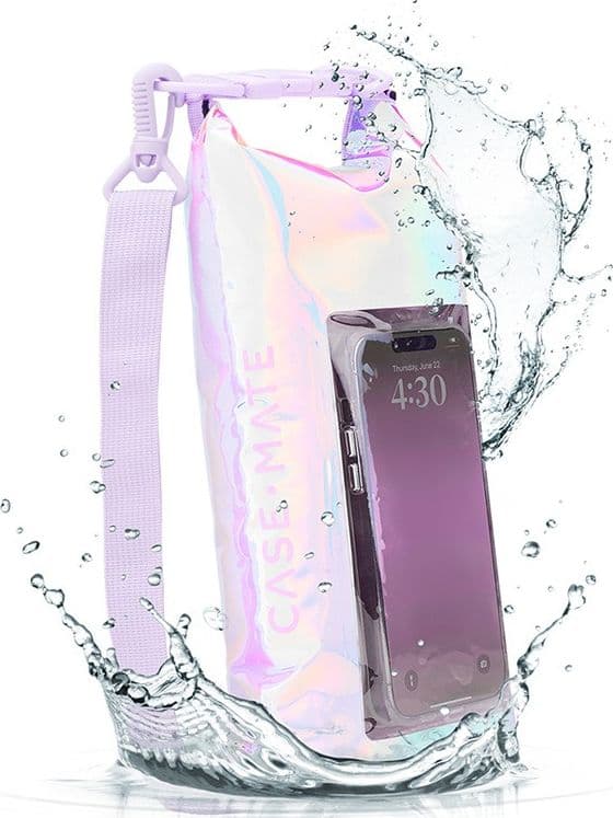 Case-Mate Waterproof Mini Phone Bucket Dry Bag - Waterproof bag with phone pocket up to 7" (Soap Bubble) - 11