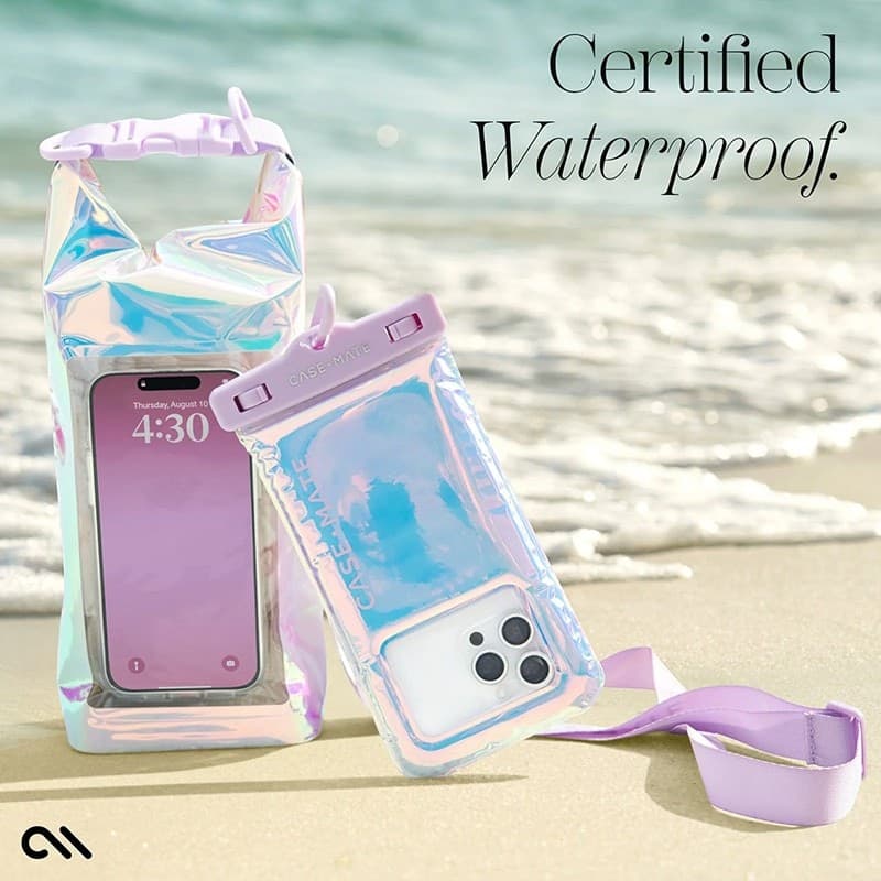 Case-Mate Waterproof Mini Phone Bucket Dry Bag - Waterproof bag with phone pocket up to 7" (Soap Bubble) - 13