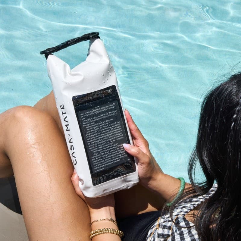 Case-Mate Waterproof Mini Phone Bucket Dry Bag - Waterproof bag with phone pocket up to 7" (Soap Bubble) - 18