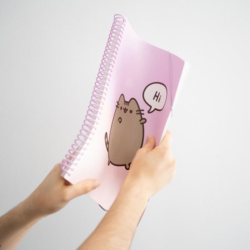 Pusheen - Raccoglitore A4 con elastico + 30 tasche trasparenti - 14