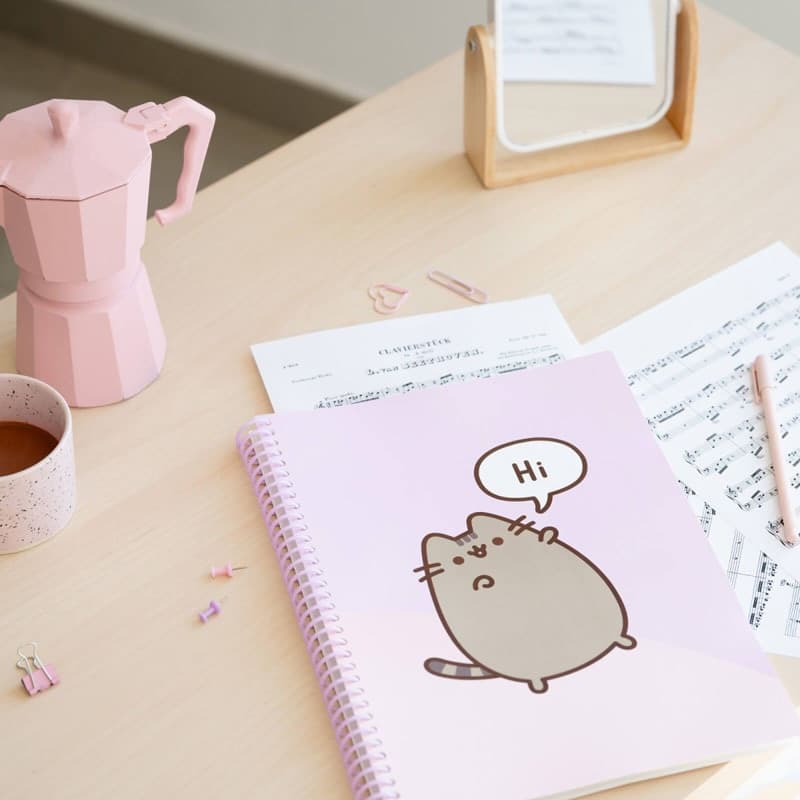 Pusheen - Raccoglitore A4 con elastico + 30 tasche trasparenti - 4