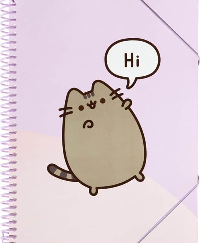 Pusheen - Raccoglitore A4 con elastico + 30 tasche trasparenti - 8