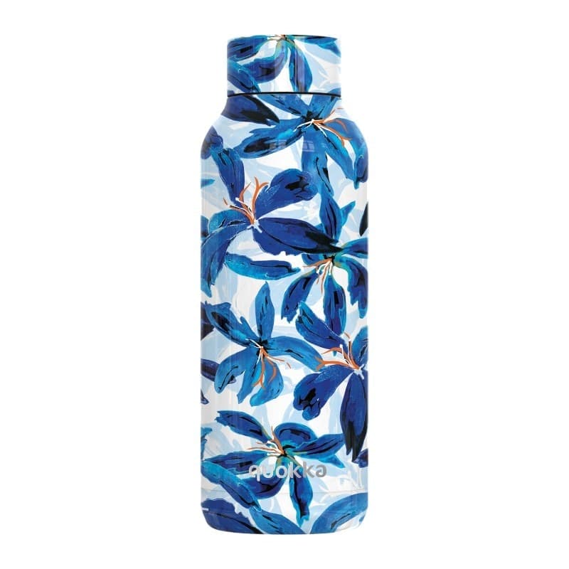Quokka Solid - Bottiglia termica in acciaio inox 510 ml (Blue Hibiscus) - 6