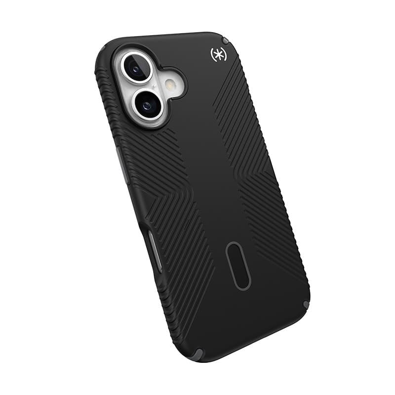 Speck Presidio2 Grip ClickLock e MagSafe - Custodia per iPhone 16 (Nero / Grigio Ardesia / Bianco) - 18