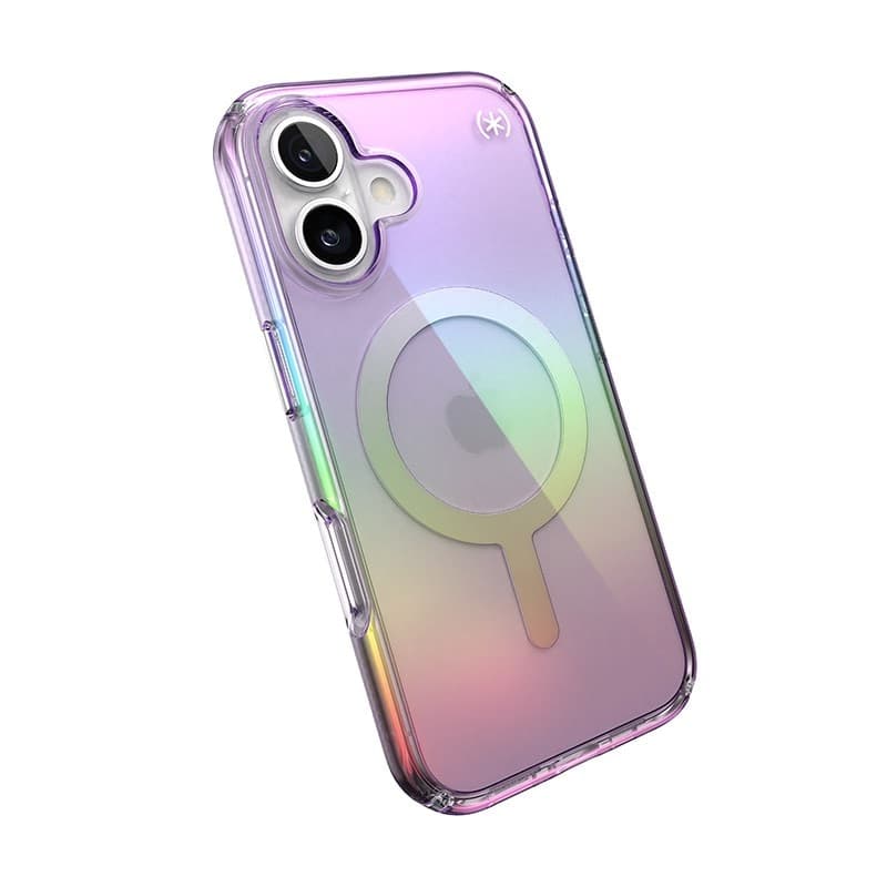 Speck Presidio2 Lux MagSafe - Custodia per iPhone 16 (viola incredibile / trasparente) - 18
