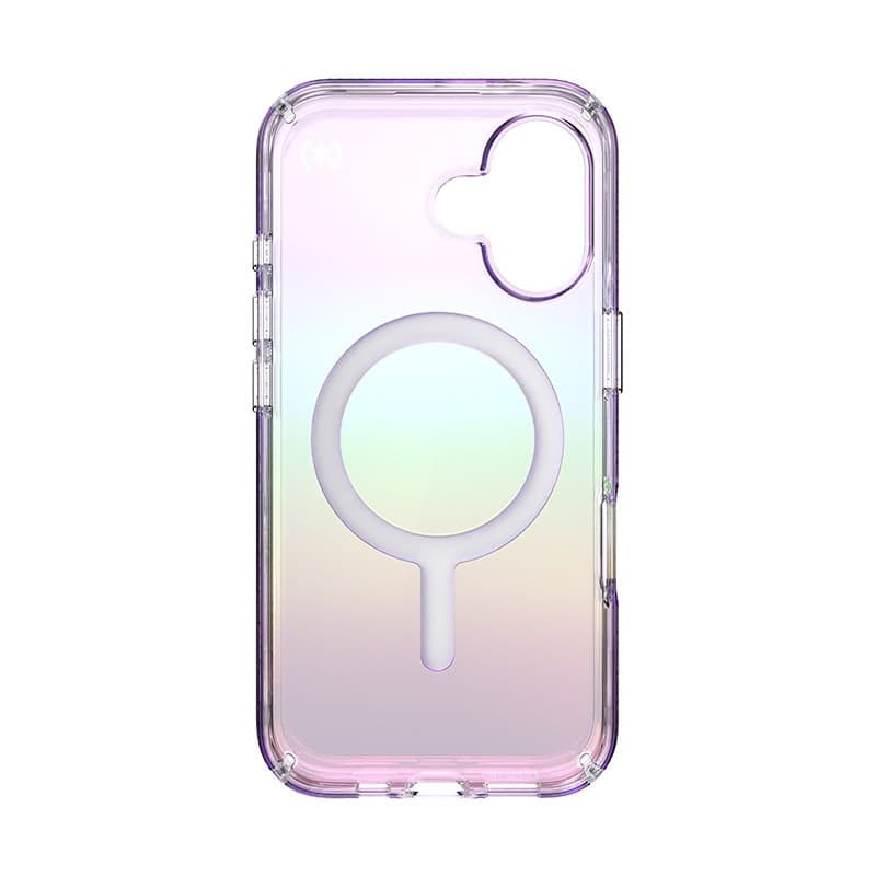 Speck Presidio2 Lux MagSafe - Custodia per iPhone 16 (viola incredibile / trasparente) - 20