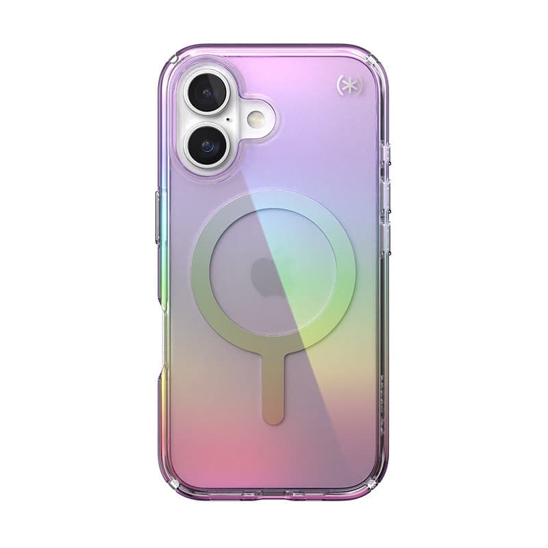 Speck Presidio2 Lux MagSafe - Custodia per iPhone 16 (viola incredibile / trasparente) - 9