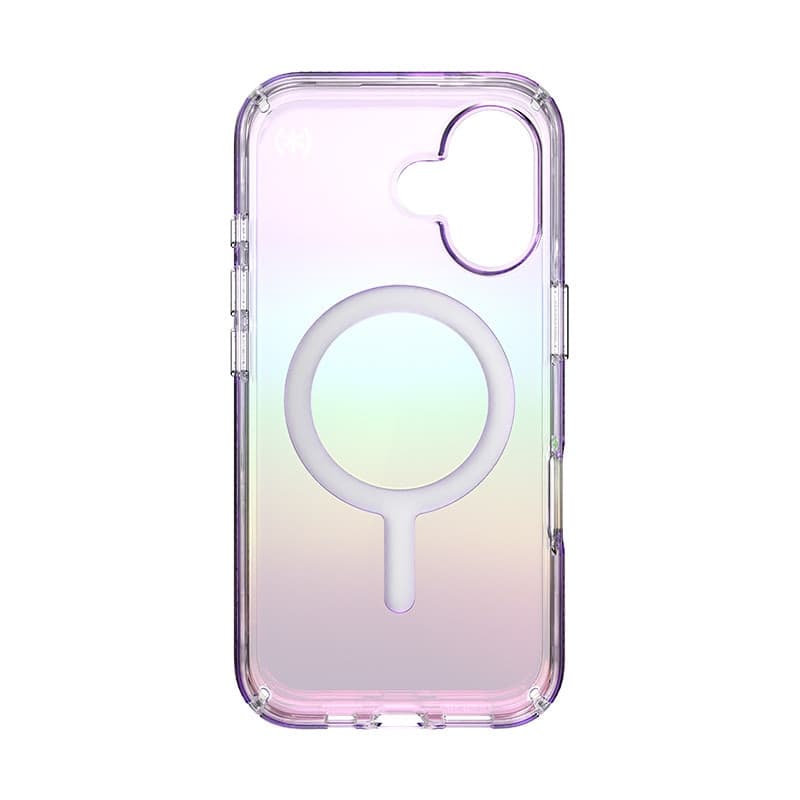 Speck Presidio2 Lux MagSafe - Custodia per iPhone 16 (viola incredibile / trasparente) - 10