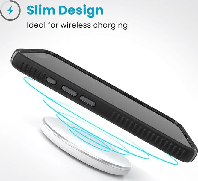 Speck Presidio2 Grip - Custodia per iPhone 16 (Nero / Grigio ardesia / Bianco) - 13