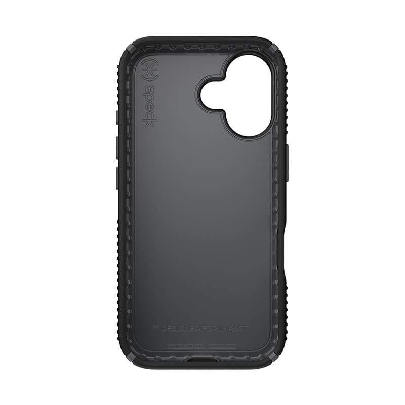 Speck Presidio2 Grip - Custodia per iPhone 16 (Nero / Grigio ardesia / Bianco) - 20