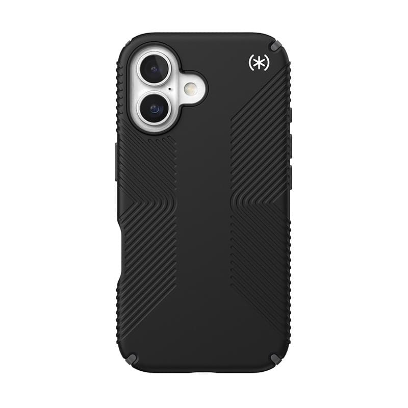 Speck Presidio2 Grip - Custodia per iPhone 16 (Nero / Grigio ardesia / Bianco) - 9