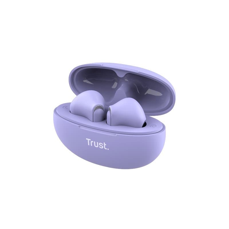 Trust Yavi - Wireless Earbuds Bluetooth TWS with Charging Case & ENC (Purple) - 14