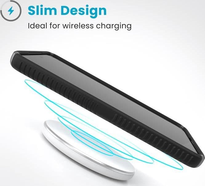 Speck Presidio2 Grip - Custodia per Samsung Galaxy S25 / S24 (Nero/Grigio ardesia/Bianco) - 12