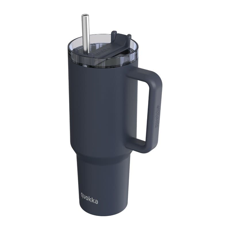 Quokka Stream - Tazza termica in acciaio inox da 1200 ml con cannuccia (grafite) - 4