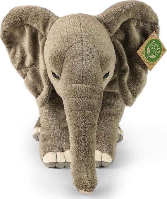 Rappa - Plush Realistic Toy African Elephant 28 cm Eco-Friendly - 6