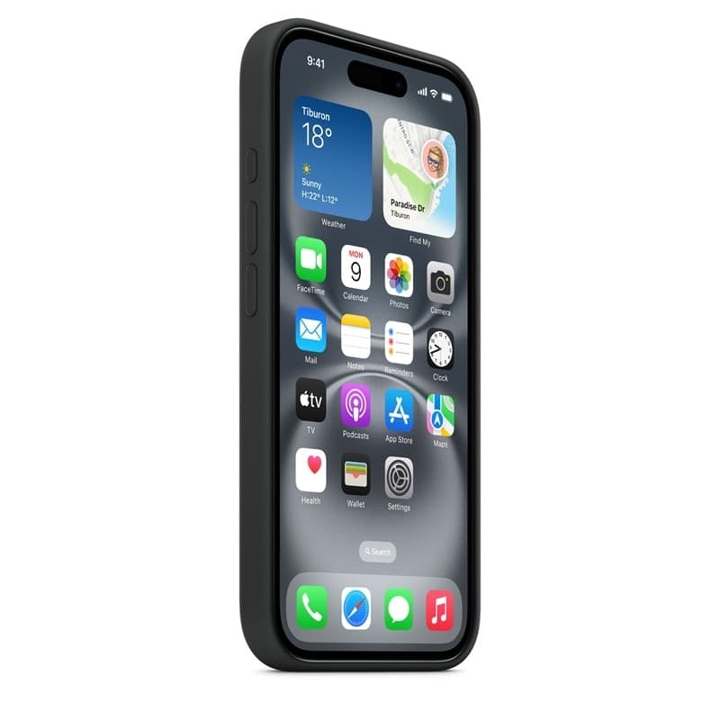 Apple Silicone Case – Silicone Case with MagSafe for iPhone 16 (Black) - 13