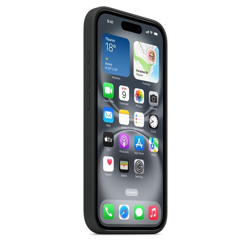 Apple Silicone Case – Silicone Case with MagSafe for iPhone 16 (Black) - 6