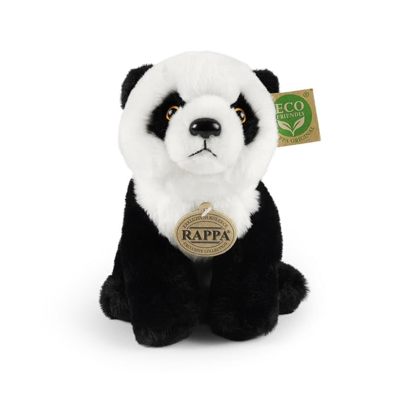 Rappa - Plush Realistic Sitting Panda 23 cm Eco-Friendly Soft Collection - 2