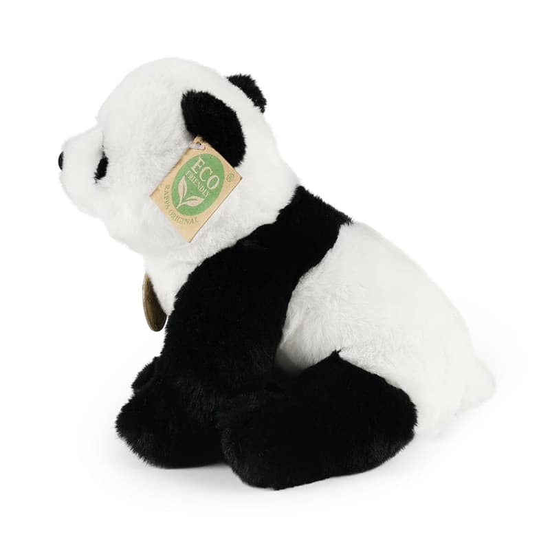 Rappa - Plush Realistic Sitting Panda 23 cm Eco-Friendly Soft Collection - 3
