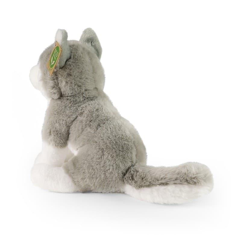 Rappa - Plush Realistic Sitting Husky Dog 23 cm Eco-Friendly Soft Collection - 9