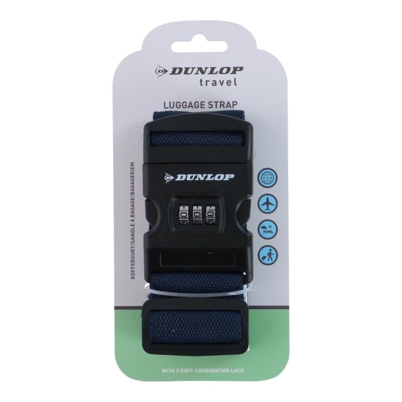 Dunlop - Luggage strap with combination 200x5 cm (Blue) - 2