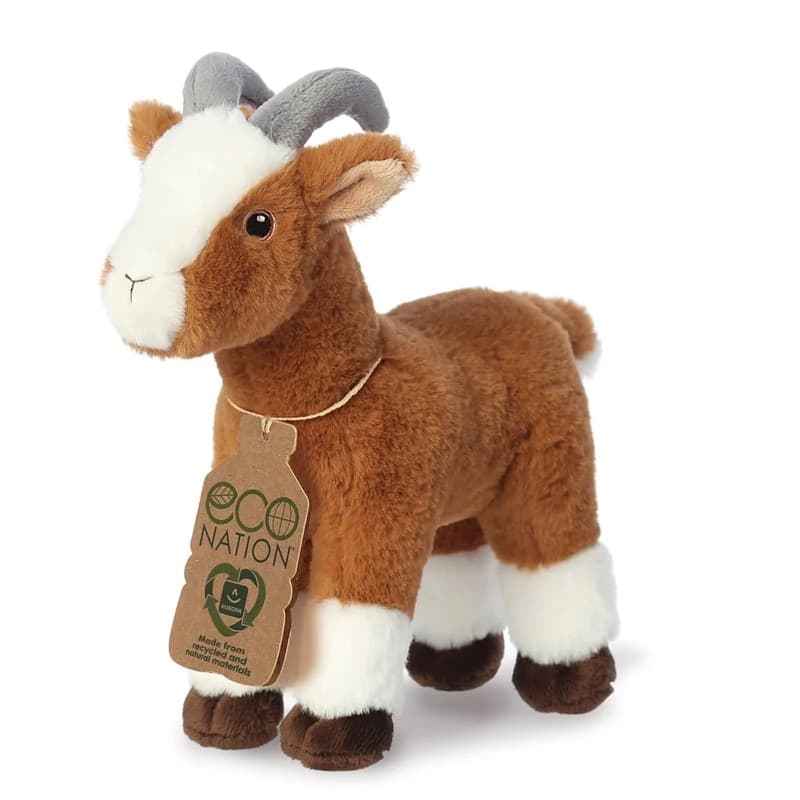 Eco Nation – Plush Toy / Cuddly Goat 22 cm Eco-Friendly - 5