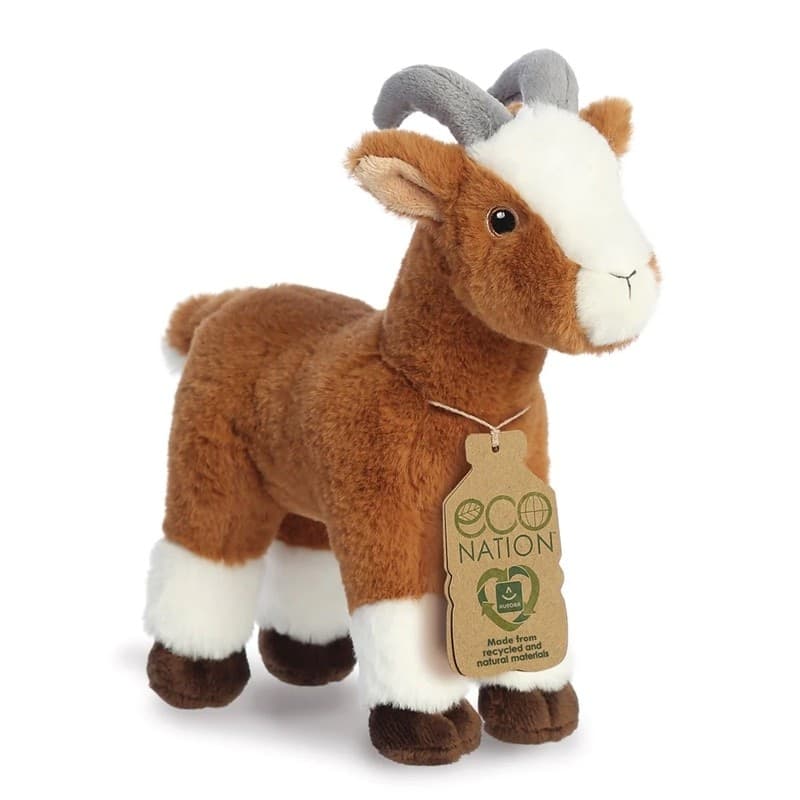 Eco Nation – Plush Toy / Cuddly Goat 22 cm Eco-Friendly - 8