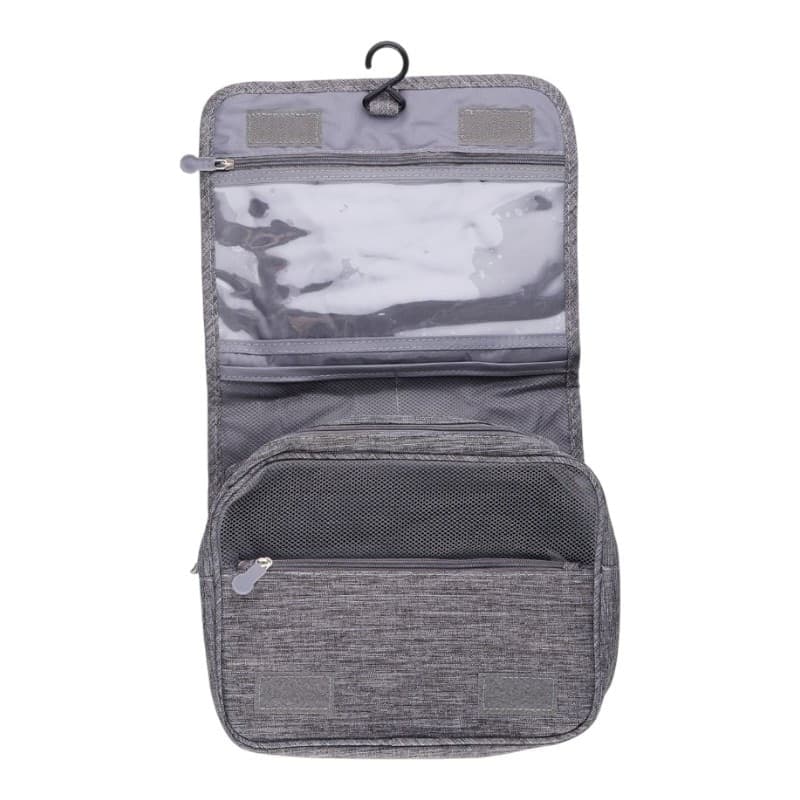 Dunlop – Travel Toiletry Bag with Hanging Hook 25x20x10 cm (Grey) - 2