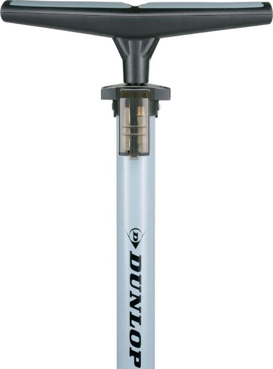 Dunlop - Floor pump for bikes, balls, mattresses with pressure gauge (Blue) - 13