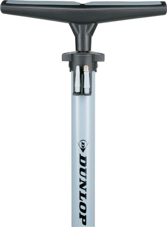 Dunlop - Floor pump for bikes, balls, mattresses with pressure gauge (Blue) - 14