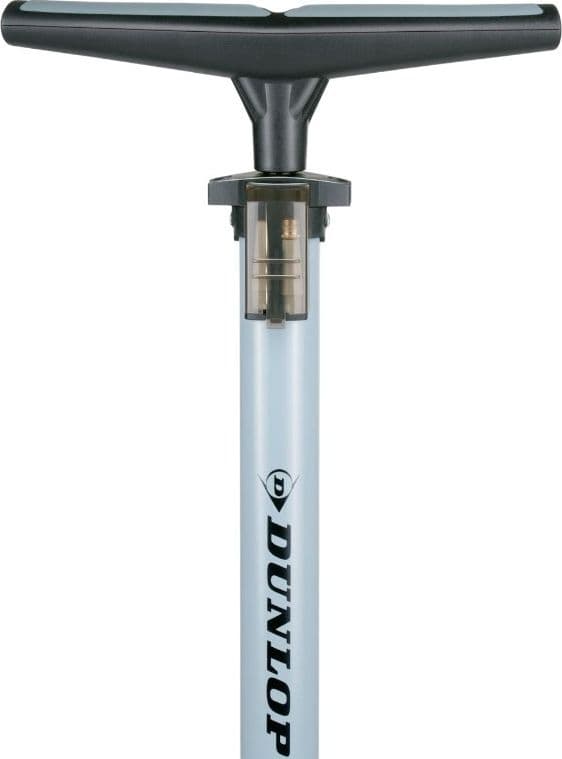 Dunlop - Floor pump for bikes, balls, mattresses with pressure gauge (Blue) - 3