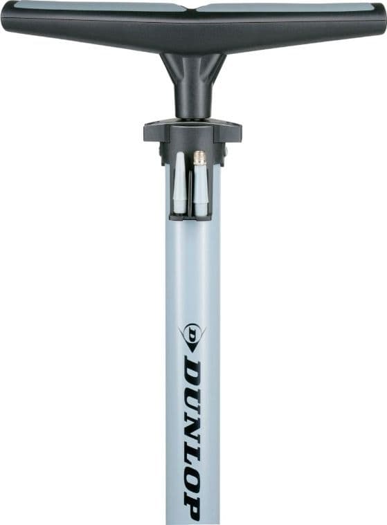 Dunlop - Floor pump for bikes, balls, mattresses with pressure gauge (Blue) - 4
